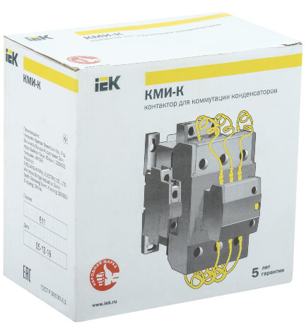 Контактор для конденсаторов КМИ-К 40кВАр IEK