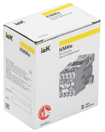 Контактор КМИе-10910 9А 230В/АС3 1НО IEK