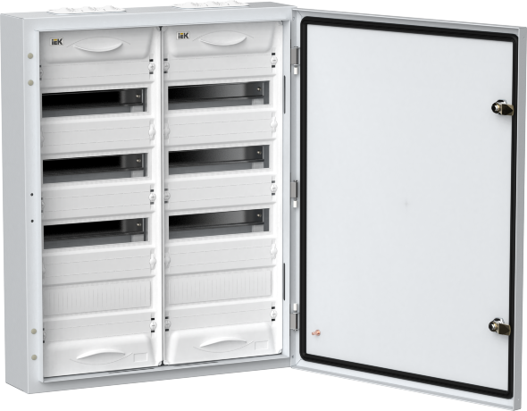 TITAN 5 Корпус металлический ЩРн-96 (2х48) 710х570х140мм IP54 белый (одна дверь) IEK